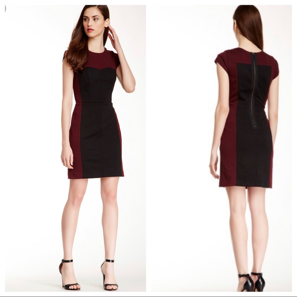 Rebecca Taylor Colorblock Ponte Dress